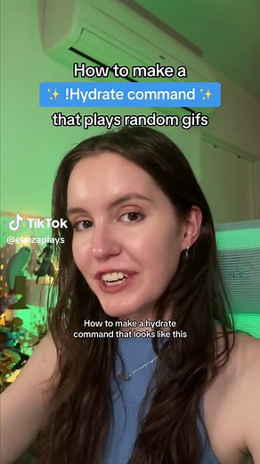 Cómo crear un comando Hydrate en Twitch