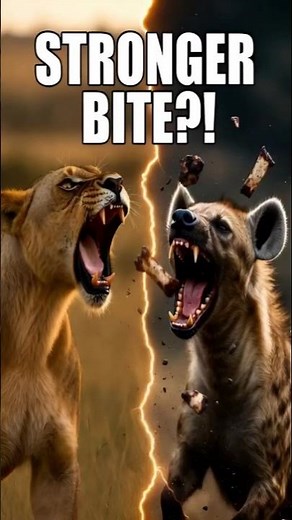 Lion vs Hyena Bite Force – Who Has the Stronger Bite?