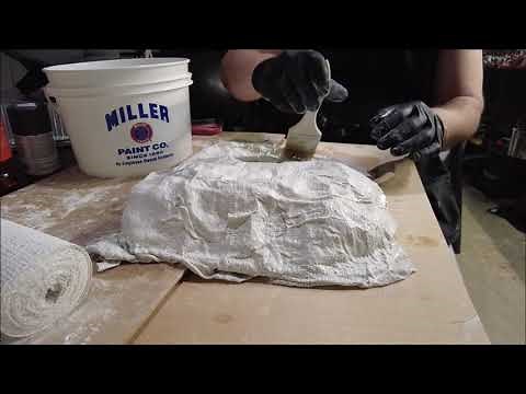 Plaster cloth mountain making