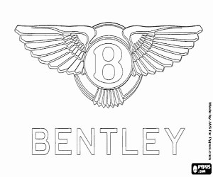 Logo of Bentley coloring page printable game