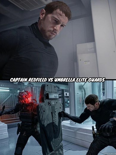 "Give Em Hell, Captain" - Chris Redfield vs Umbrella Elite Guards in Resident Evil 9 💀🔥 #shorts #re9
