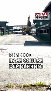 Demolition has begun at #Pimlico Race Course, marking the first step in a long-awaited redevelopment project. Stay tuned for the latest. | WBAL NewsRadio 1090 and FM 101.5