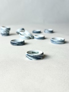 Blue Mist Ring, Porcelain Ring, Ceramic Jewelry, Handmade Ceramic Ring, Minimalist Ring, Floral Ring, Porcelain Jewelry - Etsy