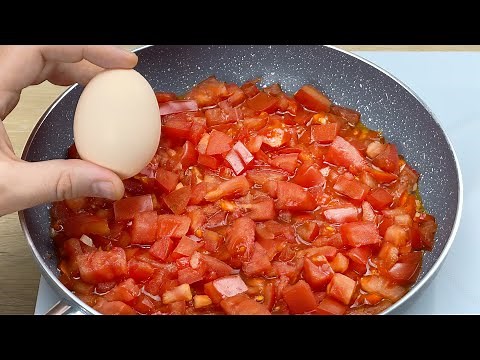 I have never eaten such delicious eggs with tomatoes! The easiest breakfast in 5 min # 103