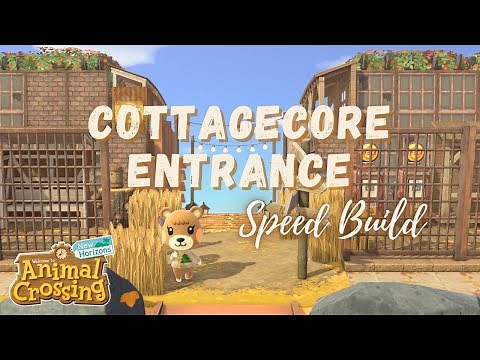 How to build a Cozy Overgrown Cottagecore Entrance Animal Crossing New Horizons