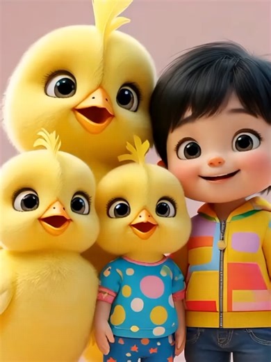 Cute Yellow Chicks and Babies in Viral Songs