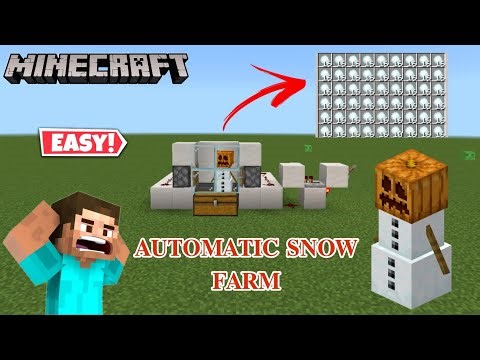 How To Make Automatic Snow Farm In Minecraft.. EASY!!