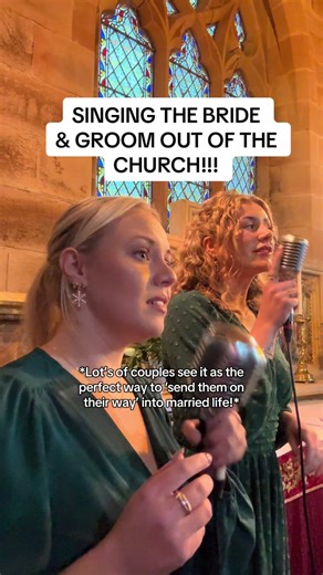 Beautiful Church Wedding Exit Performance