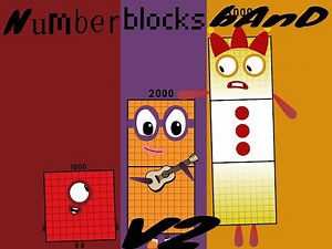 V2 Numberblocks Band Different 1000 to 10000