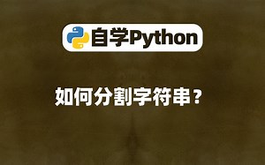 【Python入门】如何分割字符串？