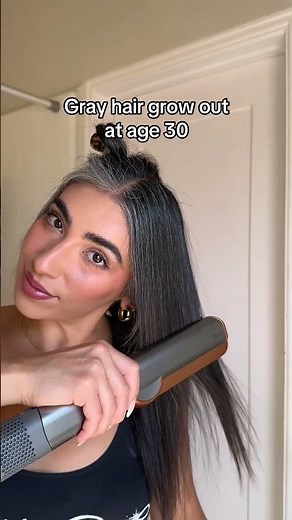 Gray hair grow out at age 30 🩶 What started as something I used to cover up has turned into one of