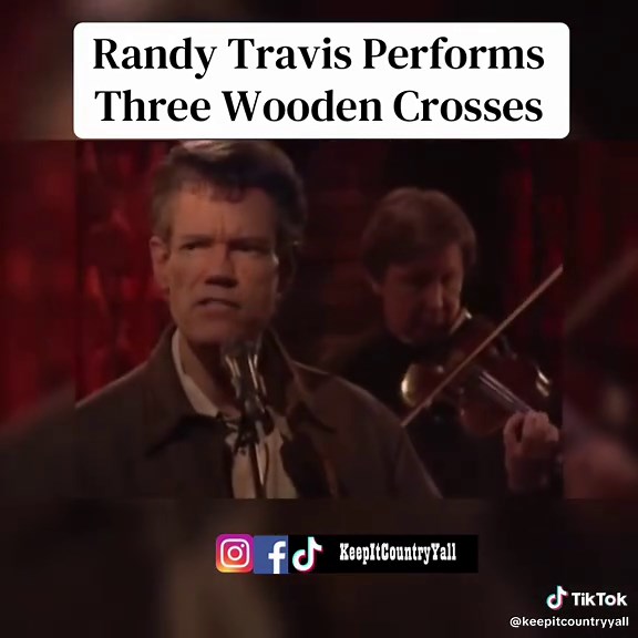Randy Travis Performs Three Wooden Crosses #sundaygospel on #keepitcountryyall #randytravis #country #fyp