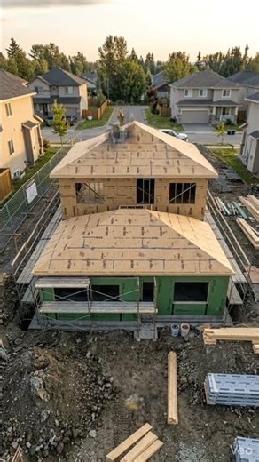 Modern House Construction Timelapse | From Empty Plot to Dream Home in 30 Seconds 🏡