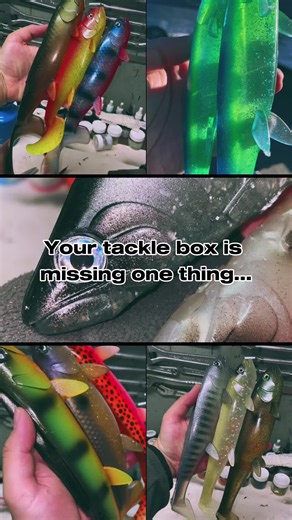 New Jaws lures just dropped. 🦈 Custom colors, unique action, and 100% handmade. Don't go to the water without one. Which one of these is going in your bag? Let me know in the comments! 👇 #jawsfishing #swimbait #lures #fishing #peche