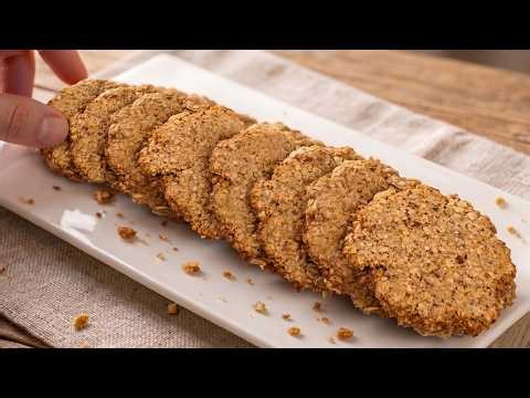 No Sugar! These Oat Crackers Melt in Your Mouth! Only 3 Ingredients! Oh My God, So Delicious!