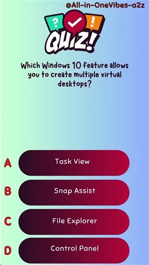 Which Windows 10 feature allows you to create multiple virtual desktops?