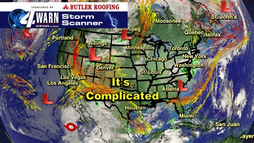 Sun, Clouds and Isolated Showers Today. Watching Two Cold Fronts Heading This Way.