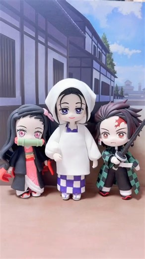 Chibi Kie Kamado Figure | Tanjiro & Nezuko’s Mother | Demon Slayer Clay Art ✨