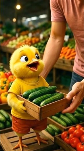 🥒 A Poor Chick Got Beaten Just for Eating a Cucumber… But Look What He Did Next!