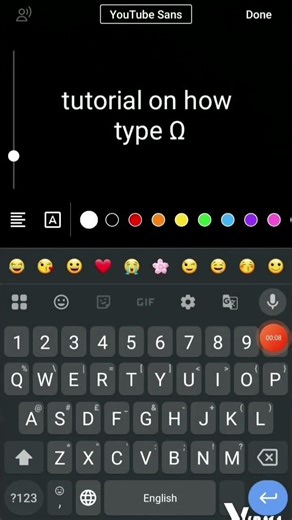 tutorial on how to type Ω