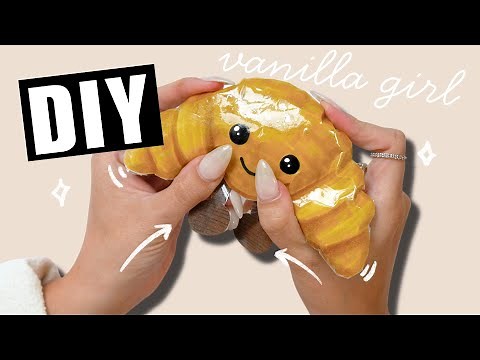 diy PAPER SQUISHY jellycat croissant 🥐🙊