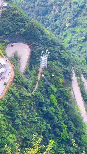 First-person view of wingsuit flying at Tianmen