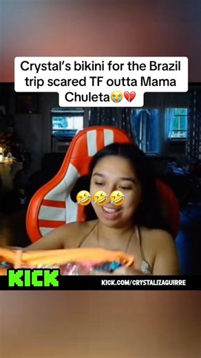 Crystal's bikini for the Brazil trip scared TF outta her mom😭🤣🤣#shorts #brazil #crystalizaguirre