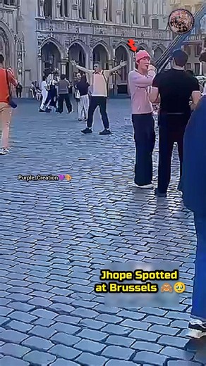 😱People were shocked to see J-Hope walking around Brussels without heavy security😭🔥 #shorts #jhope