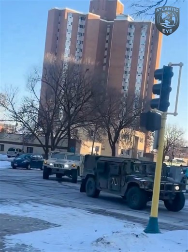 🚨🇺🇸🚨 Minnesota National Guard Convoys at Whipple Federal Building National Guard convoys have been reported arriving near the Bishop Henry Whipple Federal Building in Minneapolis as part of the response to ongoing protests and rising tensions linked to federal immigration enforcement operations in the Twin Cities. Local authorities requested Guard support to help bolster public safety as federal agents carry out large-scale immigration actions that have drawn daily demonstrations and clashes