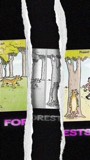 Nature's Reversal: Who's the Real Predator Now? (Powerful Cartoon on Deforestation)