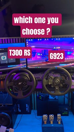 write in the comments ! #thrustmaster #logitech #t300rs #g923
