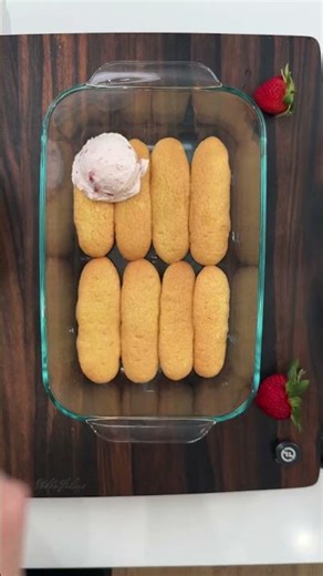 Strawberry Shortcake Tiramisu #dessert #nobake #recipe