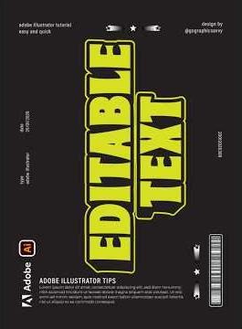 Adobe Illustrator 2026 - Tips for Editable 3D Text Design 🎨 #logo #design #graphicdesign #Graphic