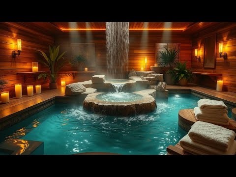 Heavenly Spa Waterfall 🌿 Ultimate Relaxation & Satisfying Ambience | ASMR Serenity #shorts