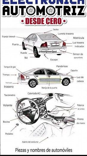 PARTES DE UN CARRO #mecanicaautomotriz #electronicaautomotriz #electricidadautomotriz #mecanicaparam