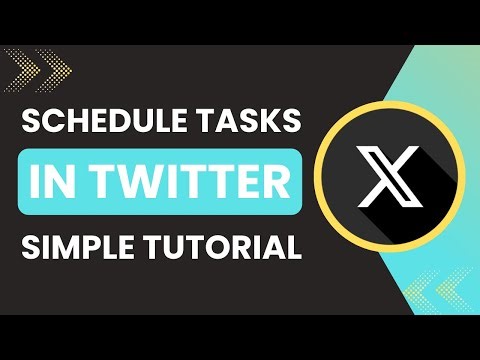 How To Schedule Tasks In Twitter