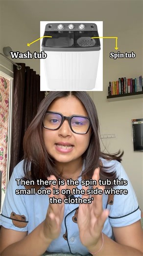 How to use *semi automatic* washing machine?🚿 #livingalone #adulting #youtubeshorts #washingmachine