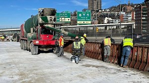 New deck pour marks crucial step in Daniel Carter Beard Bridge construction