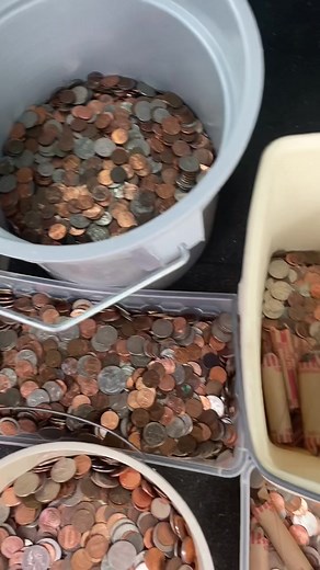 Coin Counting Fun with Large Containers