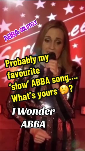 Probably my favourite ‘slow’ ABBA song…. What’s yours 🤔? #iwonder #abba #sarahleeentertainer