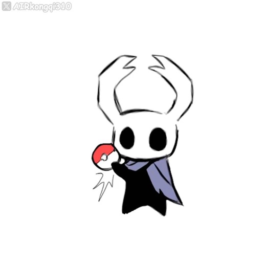 Hollow Knight x Pokemon. Quirrel & Little Ghost #shorts #hollowknight #silksong #pokemon