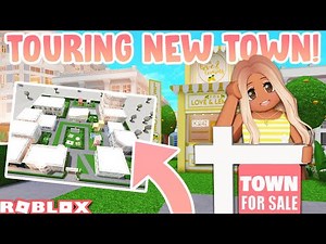 TOURING MY NEW TOWN ON BLOXBURG *WORTH 2+ MIL* | Roblox