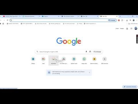 How to create shortcut of most useful URL or website and add it to Google home page. ll
