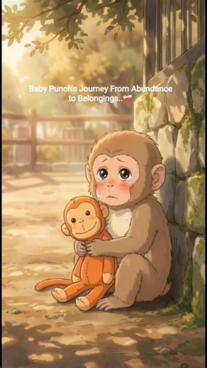 Abandoned Baby Monkey Getting Adopted #shorts #monkey #japan