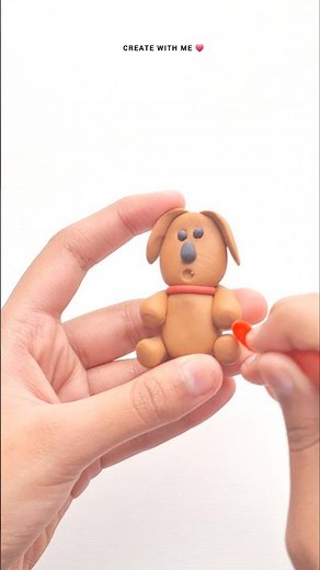 DIY Clay Dogs Tutorial🐶 | Easy Clay Art for Kids👶| Sisu TV #SisuTV #DIY #dog #craft #shorts #youtube