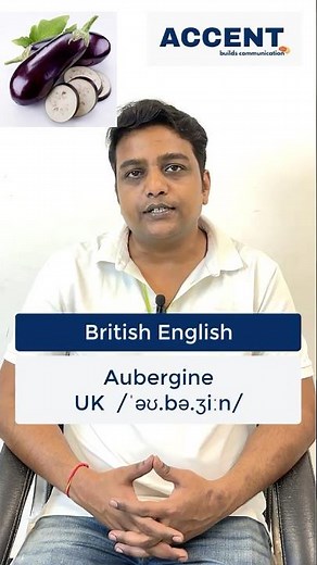 How do we call this 🍆 Brinjal, Eggplant, or Aubergine | British Pronunciation 🇬🇧 #englishbyaccent