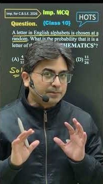 Class 10 Probability 😱 HOTS Question | Ek Chhoti Galti = Pura Question Wrong! | CBSE 2026 🔥 #shorts