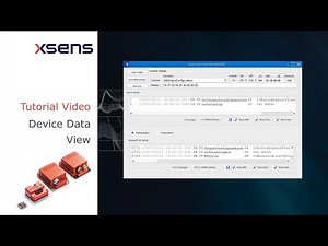 Xsens Tutorial: Device data view
