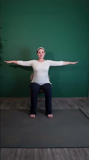 Seated Warrior II Arms | Chair Yoga For Seniors and Beginners