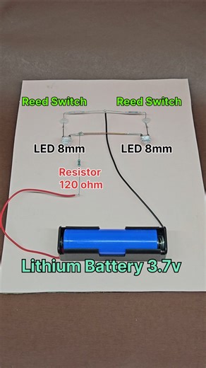 Reed Switch Light for Cycle Brake Indicator #diy #shorts #ytshorts